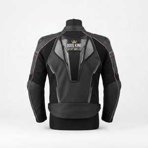 เสื้อแจ็คเก็ตขี่มอเตอร์ไซค์สำหรับผู้ใหญ่แบบ unisex รุ่นใหม่ สไตล์สปอร์ตสำหรับฤดูหนาว คอตั้ง คุณภาพสูง ระบายอากาศได้ดี ผลิตจากหนัง สำหรับขี่มอเตอร์ไซค์ - Product Image 3