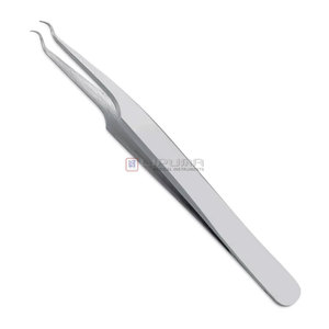 Pinces à épiler professionnelles de haute qualité personnalisées, marque privée, pinces à épiler de précision en acier inoxydable avec pointe inclinée - Product Image 1