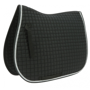 <b>Wool</b> Felt Cotton Western Saddle Pad with Polyester Filling Jumping Riding Style White <b>Red</b> - Product Image 2