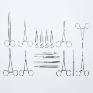 Kit vétérinaire premium de 18 pièces pour stérilisation féline, en acier inoxydable, comprenant un crochet Snook pour ovariohystérectomie et des pinces Rochester-Carmalt - Product Image 2