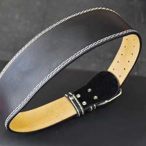Genuine Leather High Quality Gym Weightlifting Belt Heavy Weight Lifting Lift Adult Waist Weight Lifting Belt - Product Image 4