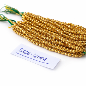 Perles de verre blanches à finition métallique brillante, taille personnalisée pour la fabrication de bijoux, vente en gros, perles intercalaires en vrac, fournitures d'artisanat - Product Image 1