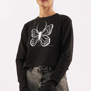 Women Breathable Crew Neck Crop <b>Tops</b> Tummy <b>Cross</b> Long Sleeve Sport Shirt for Running Tank <b>Tops</b> - Product Image 3