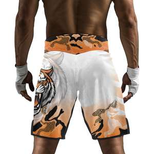 Pantalones Cortos de Entrenamiento MMA Premium para Artes Marciales, Grappling, Gimnasio, Fitness, Ropa Deportiva con Diseño de Sublimación Personalizado - Product Image 4