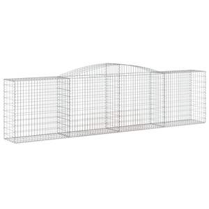 Juego de 3 Cestas de Gabiones Grandes y Duraderas de Hierro Galvanizado Plateado para Cercas, Enrejados y Puertas - Product Image 3