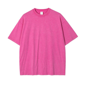เสื้อยืดผู้ชายขายส่งแบบเรียบ โอเวอร์ไซส์ สกรีนลายได้ตามสั่ง เสื้อยืดลำลองแขนครึ่ง คอกลม สำหรับวัยรุ่น - Product Image 5