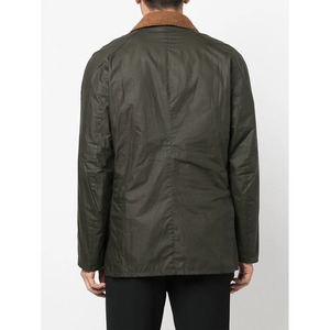 Vestes personnalisées en coton pour hommes, vestes cirées avec tissu Sherpa, col montant, fermeture éclair, rabat coupe-vent, style workwear - Product Image 3