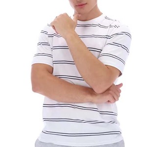 T-shirts pour hommes à prix avantageux, design rayé par sublimation, nouveau style tendance, service OEM, prix de gros, chemises en coton pour hommes - Product Image 3