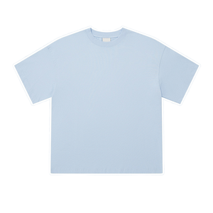 T-shirt décontracté pour homme, coupe oversize, 100 % coton épais, tricoté, séchage rapide, respirant, col personnalisé, épaules tombantes, idéal pour l'été - Product Image 1