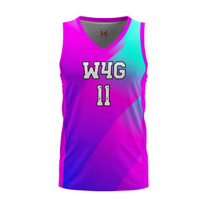 Uniformes de Baloncesto Personalizados Unisex, Tallas Grandes, Transpirables, que Absorben la Humedad, Impresión por Transferencia de Calor, 100% Poliéster - Product Image 5