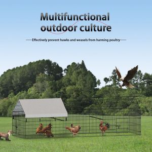 Pollaio in Metallo per Allevamento di Pollame, Gabbie per Animali da Esterno - Product Image 5