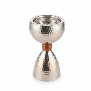 Modern Incense Burner Hammered Metal <b>Bakhoor</b> Holder Minimalist Arabian Mabkhara For <b>Oud</b> Charcoal Home Decor and Ramadan Gifts - Product Image 4