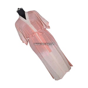 KL007 Kimono Largo de Seda para Mujer, Estilo Bohemio, Kimono Largo de Verano, Túnica de Seda de Manga Larga, Kimono Largo de Algodón para Mujer, Vestido de Fiesta - Product Image 4
