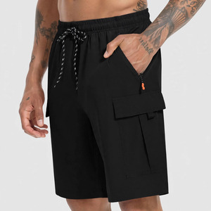 <b>Men's</b> <b>Camouflage</b> Cargo <b>Shorts</b> Mid Waist Drawstring Closure Quick Dry Bermuda Style With Pockets Casual Wear - Product Image 1