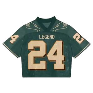 Maillot de football en maille surdimensionnée Boxy Mesh Maillots de football américain vintage du fabricant avec logo personnalisé pour hommes à vendre - Product Image 1