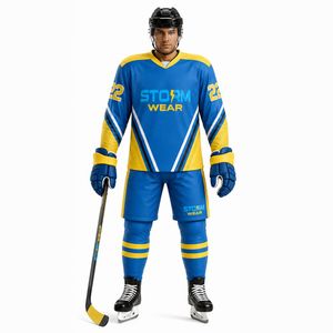Custom Sublimation Team Ice Hockey Jersey With <b>Laces</b> Superior Quality Hockey Jersey For Teams Seeking Durability Ice Hockey Wear - Product Image 2