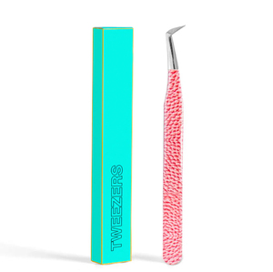 Curved Classic Eyelash Isolation Tweezer Stainless Steel Anti-Slip Grip Precision Lash Extension Tool Custom Lash Tweezers - Product Image 5