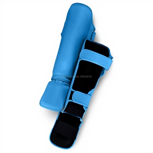Protections de tibia et coussinets d'entraînement Muay Thai en cuir PU pour la protection MMA et de boxe - Product Image 4