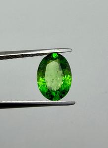 Pierre précieuse naturelle de tsavorite grenat, taille ovale, verte, lisse, pierre de bijoux verte vibrante pour collectionneur, 2,24 ct - Product Image 3