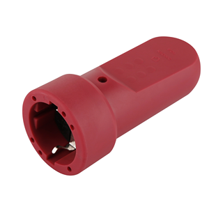 Connecteur <span class=keywords><strong>de</strong></span> prise d'extension Ip20 Red 16a Tpe avec <span class=keywords><strong>manchon</strong></span> anti-pliage et extension <span class=keywords><strong>de</strong></span> prise <span class=keywords><strong>de</strong></span> contacts Double protégé - Product Image 1