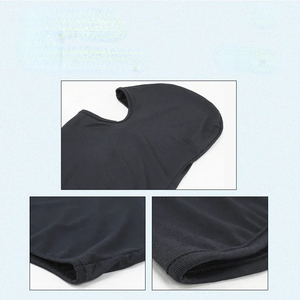 Masque facial balaclava unisexe noir, couvrant entièrement le visage, protection hivernale en plein air, 100% polyester, taille adulte - Product Image 6