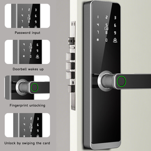 Installation facile Serrure de porte d'appartement intelligente Serrure de porte à empreinte digitale Serrure à mot de passe Convient aux maisons de location - Product Image 4