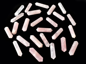 Cristales de Cuarzo Rosa de Primera Calidad al por Mayor, Puntas Dobles para Decoración y Regalos - Product Image 6