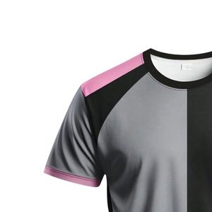 Maillots de football personnalisés OEM avec nom/numéro imprimés par sublimation, manches courtes, 100% polyester, vêtements d'entraînement de football - Product Image 4