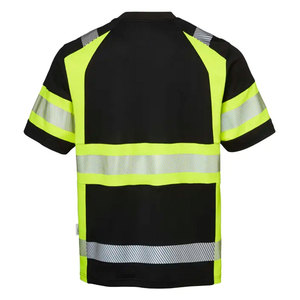 T-shirts de travail haute visibilité 100% coton, vêtements de sécurité réfléchissants, vêtements de travail haute visibilité pour la construction - Product Image 2