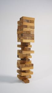 Handmade Eco-friendly Wooden Resin <b>Chess</b> Pieces Traditional Abstract Geometric Design Cultural <b>Theme</b> Customizable Sculptures - Product Image 2
