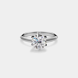 Moissanite Engagement Ring Moissanite Ring Sterling Silver Wedding <b>Jewelry</b> Trendy <b>Best</b> <b>Friend</b> Gift - Product Image 1