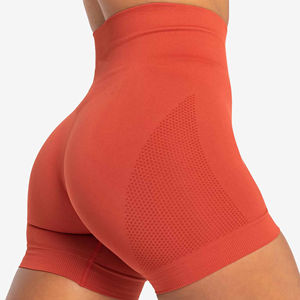 Shorts de sport pour femmes les plus vendus, personnalisables, respirants, en polyester/coton de haute qualité, élastiques, pour yoga et fitness - Product Image 6