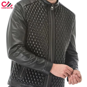 New Arrival Fashionable Outdoor Clothing Winter Cowhide <b>Leather</b> <b>Jacket</b> Men Clothing Regular <b>Long</b> Sleeves Cowhide <b>Leather</b> <b>Jacket</b> - Product Image 3
