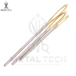 Kit d'aiguilles de tissage de cheveux assorties fourni par l'usine, ensemble d'aiguilles courbées en C, droites et à œil doré en acier inoxydable pour extensions capillaires - Product Image 6