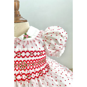 Made in Vietnam - Beautiful Smocked Embroidery Dress Formal Dress Durable Smocked Clothing, Girls Dresses - Product Image 4