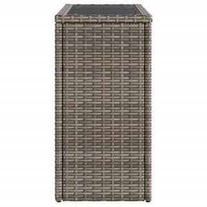 Tavolo da giardino esterno grigio e nero - Product Image 6