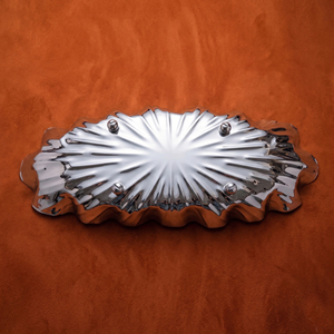 Luxury Oval Fruit Bowl / Chocolate <b>Tray</b> With Ball Feet <b>Mirror</b> Finish, Ideal For Serving Elegant Hotel Tableware & Home Decor - Product Image 5