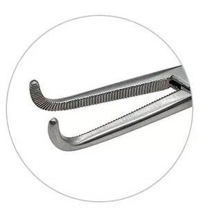 Pinzas Hemostáticas Quirúrgicas, Pinza para Pedículo Renal, Pinza de Bloqueo para Arteria, Instrumento de Cirugía General de Acero Inoxidable, Certificado CE - Product Image 3