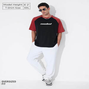 T-shirt surdimensionné tricoté 100% coton personnalisé pour hommes et femmes Logo d'impression bouffante 3D sur le col de cou Marque Design vierge - Product Image 4