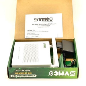 Symco xpon ONU SM-1GWXPON 1GE + 3FE 2.4GHz 300Mbps 5dBi รับสัญญาณสูง2เสาอากาศ SC TR069รองรับ epon/gpon ใยแก้วนำแสง1yr อุปกรณ์ - Product Image 4