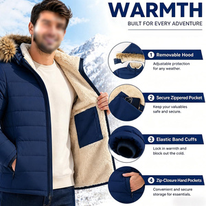Custom Men's Pugger <b>Jacket</b> New Design Puffer Hooded Outdoor Windproof Winter <b>Jacket</b> Windproof Casual Wear Men Puffer <b>Jacket</b> - Product Image 5
