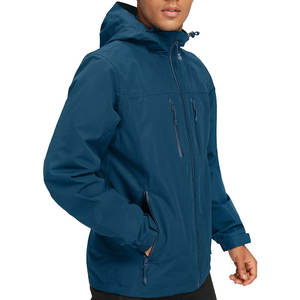 Veste de pluie légère en toile pour moto avec capuche, modèles personnalisés, fermeture éclair, respirante, séchage rapide, haute qualité, unisexe, devant - Product Image 2