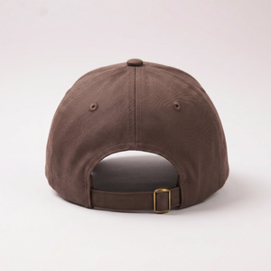 Gorras de Béisbol Personalizadas OEM de 6 Paneles con Logotipo Bordado, Gorras de Algodón Marrón sin Estructura para Hombre - Product Image 5