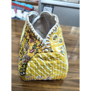 กระเป๋าเครื่องสำอางแบบพกพา ลายปักเรขาคณิตสไตล์โบฮีเมียน วินเทจ เป็นมิตรกับสิ่งแวดล้อม ทนทาน  ผ้าหุ้มกระเป๋า  ลายหลากสี - Product Image 3