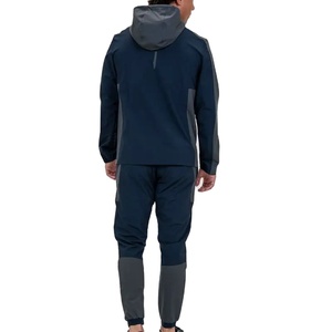 2026 New Arrive 100% Cotton Canvas Breathable Embroidered Hooded Winter Outdoor Jacket <b>Sets</b> High Quality Jogger Essentials - Product Image 3