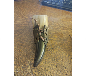 Natural Crafts 2026 Soporte para Copa de Cuerno de Búfalo Natural Ecológico Tallado a Medida, Cuerno de Cerveza Medieval Pulido, Recuerdos Estilo Animal - Product Image 5