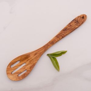 Cuillère à soupe en bois massif d'acacia, grande cuillère créative à crochet courbé, ustensile de cuisine pour servir la soupe - Product Image 2