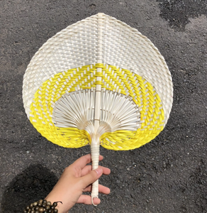 Abanico de bambú vietnamita hecho a mano con material de bambú y tela para refrescarse, decoración de fiestas, directo de fábrica - Product Image 3