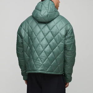2026 Wholesale Price <b>Warm</b> Windproof <b>Waterproof</b> Breathable Luxury Winter Puffer <b>Jacket</b> Men Shiny Stand Polyester Plain Dyed - Product Image 5