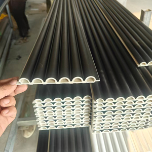 แผ่นผนังไม้ตกแต่งภายใน แผ่นผนัง WPC กันน้ำ ติดตั้งง่าย แผ่นผนังฉากหลังทีวี - Product Image 3